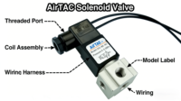 Vanne Solénoïde à Action Directe Airtac 3V206 3V208AB pour Moteur, Pression Moyenne, Haute Fréquence, Haute Précision, Génération d'Oxygène