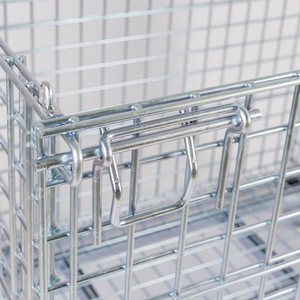 Cage à palettes en treillis métallique en acier au carbone, design pliable pour le stockage temporaire de <span class=keywords><strong>colis</strong></span> en entrepôt et la logistique - Product Image 2