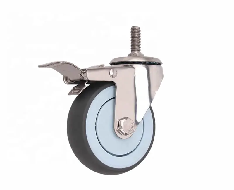 Cheap mini castor wheel swivel type black PP furniture caster wheel bulk supply