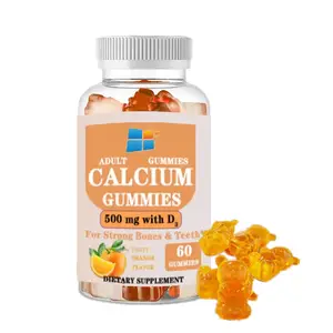 Oem/ODM/OBM đường miễn phí Vegan canxi vd2 Gummies năng lượng miễn dịch làm tăng canxi magiê Gummies xương sức khỏe & răng