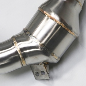 High Performance 3.5"-3" Downpipe for Mercedes-Benz GLC63 AMG 2018-2022 4.0T M177 SS304 Exhaust Pipe With TIG Welding - Product Image 5