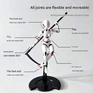Décorations de bureau : Figurine articulée <span class=keywords><strong>Titan</strong></span> T13 imprimée en 3D pour les amateurs de jeux – Jouets promotionnels et objets artisanaux en plastique - Product Image 6
