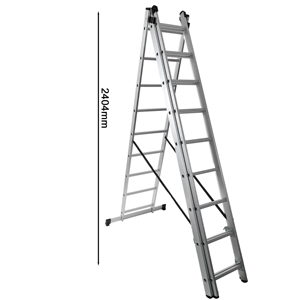 Chất lượng cao nhôm gấp cầu thang <span class=keywords><strong>EN131</strong></span> phê duyệt đa mục đích mở rộng thang với bước rộng cho ngoài trời hội thảo sử dụng - Product Image 5