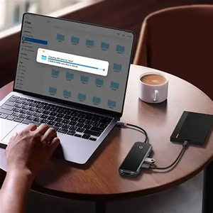 <span class=keywords><strong>Hub</strong></span> <span class=keywords><strong>USB</strong></span> 3.0 Tipo <span class=keywords><strong>C</strong></span> 6 en 1 para Adaptador LAN para Computadora Portátil/de Escritorio, Mini Portátil de Aleación de Aluminio - Product Image 5