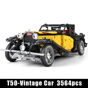 Mould King 13080 Oldtimer-Modell Ferngesteuertes Auto MOC 25153 Bausteine T50 Oldtimer Bausatz Klemmbausteine - Product Image 2