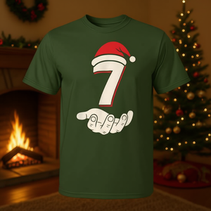 Camiseta navideña a juego Six Seven Meme para adultos, unisex, verde, talla mediana - Product Image 3