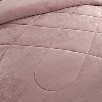 Ensemble de literie d'hiver en microfibre réversible de qualité supérieure en gros, 3 pièces, avec couette