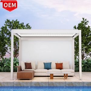 Pergola de luxe en aluminium Bioclimatique, arbre de jardin, Pergola en aluminium, pergolo de toit OEM - Product Image 4
