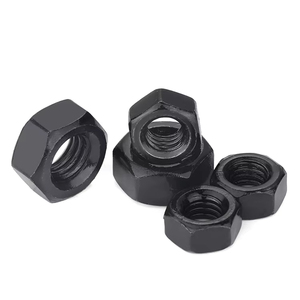 Metric chủ đề Hex Nut <span class=keywords><strong>cap</strong></span> Carbon thép Oxit Đen kết thúc ngành công nghiệp nặng sử dụng - Product Image 1