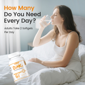 YTBIO en stock Vitamine D3 10000 UI avec K2 Gélules molles pour adultes Soutien à la santé osseuse OEM - Product Image 5