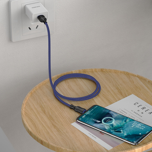 Câble Micro USB KAKU/KAKUSIGA <span class=keywords><strong>populaire</strong></span>, câble Micro USB 2.4A, 1m |   Câble haute vitesse tressé en <span class=keywords><strong>TPE</strong></span> résistant à l'usure Bleu Noir Rouge - Product Image 6