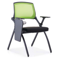 Chaise de séminaire pliable et peu encombrante avec roulettes, mobilier collaboratif pour espaces d'apprentissage flexibles, certifiée BIFMA