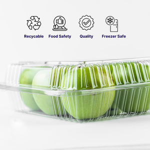 Fresh Eco-Friendly Clear Disposable <b>Plastic</b> Fruit Storage Container and Packaging <b>Box</b> for Strawberries Food Grade - Product Image 4