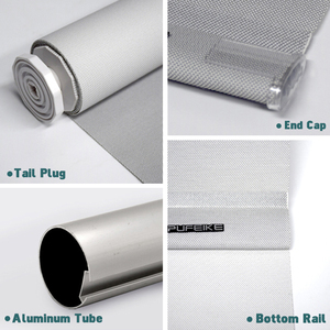 ม่านบังแดดติด100% อัตโนมัติใช้มอเตอร์หน้าต่างอัตโนมัติติดตั้งง่ายม่านบังแดดเพื่อความเป็นส่วนตัวงานแนวตั้งที่ทันสมัย <span class=keywords><strong>Alexa</strong></span> - Product Image 4