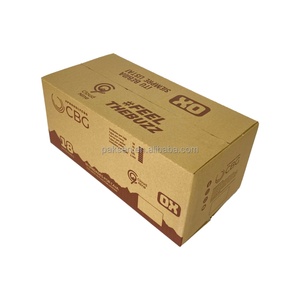 Custom Logo Brown Kraft Card Slots Corrugated Carton <b>Box</b> Empty Skin Care Cream Cosmetic <b>Packing</b> Embossing for Shipping Mailer - Product Image 2