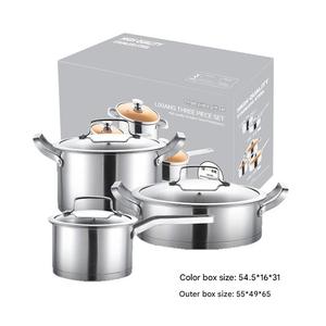 Juego de utensilios de cocina de acero inoxidable con tapas, utensilios de cocina antiadherentes que incluyen sartén Wok y utensilios de metal esenciales - Product Image 6