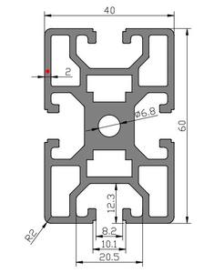 Perfil de Aluminio Industrial Shanghai Minjian 4060, Perfil de Aluminio Resistente 4060, Banco de Trabajo de Aluminio, Estructura de Aluminio - Product Image 4