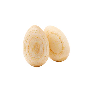 Wholesale Wooden Egg Shaped Maracas Shaker Toy Orff Percussion <b>Instrument</b> <b>Musical</b> <b>Instruments</b> Wood Egg Shakers Early Education - Product Image 1