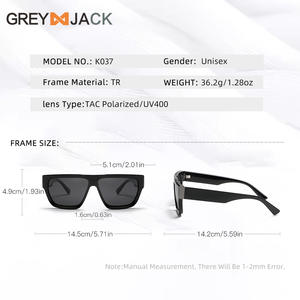 Gafas de Sol Polarizadas para Hombre Grey Jack, Montura TR, Lentes TAC, Protección UV400 Tipo 3, Color Negro para Conducir y Salidas - Product Image 5
