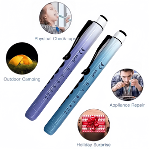 Lampe à stylo pour infirmières, lumière médicale avec jauge d'élève et règle Mini lampe de poche torche <span class=keywords><strong>LED</strong></span> lampe de poche torche médicale - Product Image 5