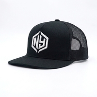 Gorra de Camionero de Alta Calidad con Logotipo Bordado Personalizado, Gorra de Béisbol Deportiva de Cinco Paneles con Cierre a Presión, Impermeable y de Secado Rápido