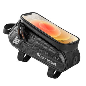 WEST BIKING Fietsframetas Voorbuis Fietsentas Waterdichte 7,0 inch telefoonhoes Touchscreen tas Fietsaccessoires - Product Image 1