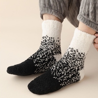Chaussettes en peluche pour hommes-Chaussettes colorées chaudes et douces pour l'hiver à l'intérieur