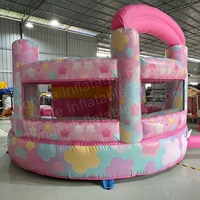 Structure gonflable combinée Lapin avec toboggan et fosse à balles pour jardin
