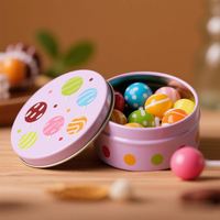 Boîte en étain personnalisée à coins arrondis avec impression couleur intégrale pour bonbons et confiseries, idéale pour les cadeaux