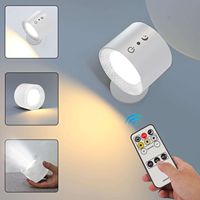 Lámparas LED Modernas Decorativas de Pared para Interiores, Recargables, con 3 Temperaturas de Color, Control Remoto, CRI 80, para Estudio o Dormitorio