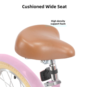 Vélo pour filles JOKIE KEANO de 16 pouces, pour filles de 14 ans, style rétro vintage, panier, roues d'apprentissage, sonnette, suspension rigide - Product Image 4
