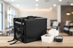 Sac de livraison de nourriture <span class=keywords><strong>isotherme</strong></span> de grande taille 48L pour aliments chauds <span class=keywords><strong>et</strong></span> froids, sac d'épicerie imperméable, sac de livraison de restauration, boîte à <span class=keywords><strong>lunch</strong></span> <span class=keywords><strong>isotherme</strong></span> OEM 4-6h - Product Image 5