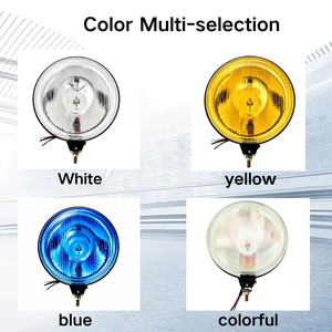 ไฟส่องถนน DENJI Super Lamp สีเหลือง ขนาด 7.5 นิ้ว 12V 55W H3 ไฟตัดหมอกเสริมสำหรับขับขี่ 4000 ลูเมน สำหรับติดตั้งกับกันชน/แร็คหลังคา สำหรับรถขับเคลื่อน 4 ล้อ - Product Image 2