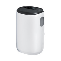 Climatiseur mobile silencieux et portable 5-en-1 de 14000 BTU en plastique, multifonction, électrique, télécommandé, avec deux conduits de drainage, pour hôtels et foyers