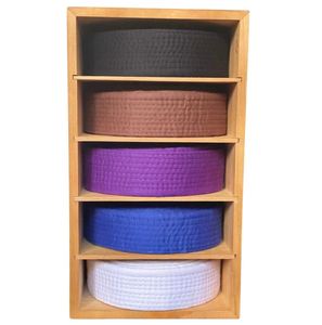 Organizador De Cinturones De Artes Marciales – De Fieltro, Para Colgar Hasta 12 Cinturones, Montaje En Pared O Puerta