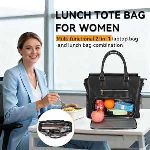 Bolso de Mano de Cuero PU Premium para Mujer, Bolso Térmico Impermeable para Lonchera - Product Image 2