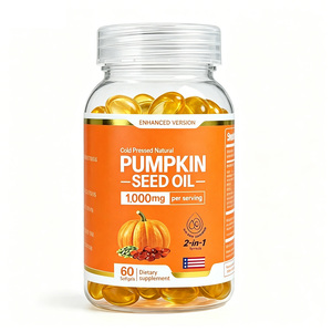 Capsule di Olio di Semi di Zucca OEM, Formula 2-in-1 con Saw Palmetto, Pressato a Freddo, Naturale, Supporta la Salute della Prostata, della Pelle e dei Capelli - Product Image 1
