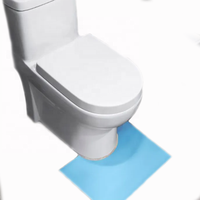 Lot de 25 tapis de toilette jetables améliorés, super absorbants, protection du sol des toilettes contre l'urine