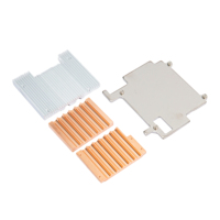 Dissipateur thermique en cuivre et aluminium à extrusion ultra-précise, contact direct pour GPU, CPU, refroidissement passif industriel