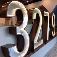 Offre Spéciale personnalisé Infinity LED enseigne au néon personnalisé lettre signe verre acrylique infini miroir sans fin LED publicité éclairée