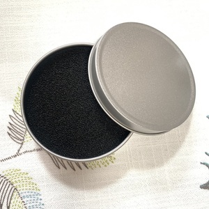 Caja limpiadora de brochas de maquillaje de esponja, herramienta de limpieza de eliminación, logotipo personalizado, brocha de maquillaje de estaño de Metal, limpieza en seco - Product Image 3