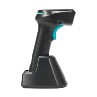 Escáner de Código de Barras Inalámbrico Universal CMOS, Portátil, 32 Bits, Lector de Códigos QR 2D con Base de Carga, Escaneo Rápido y Preciso