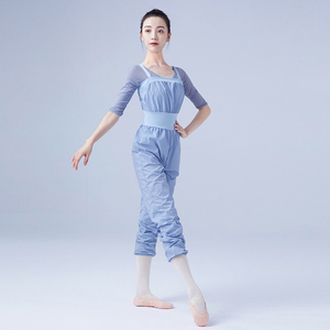 XIANGYU, <span class=keywords><strong>ropa</strong></span> de entrenamiento de baile de <span class=keywords><strong>Ballet</strong></span> de una pieza, pantalones de <span class=keywords><strong>calentamiento</strong></span> para sudoración, camisola para adultos, Mono para mujer - Product Image 4