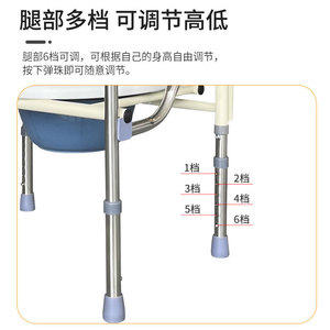 Toilet <b>Chair</b> With Non Slip Armrests <b>For</b> Elderly And Pregnant Women Portable <b>Bathroom</b> Safety Equipment - Product Image 5