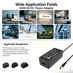 Adattatore AC/DC da Scrivania MYIXI Certificato CE/FCC 100-240V 60W 12V 5A USB-C per PC/Tablet - Product Image 5