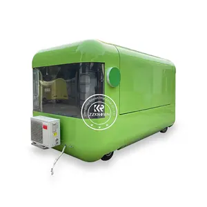 2024 Retro Classic Food Truck Food Trailers Fully Equipped Mobile Food Trailer with Full Kitchen Equipments