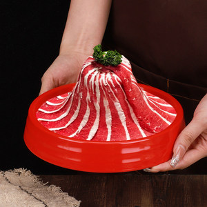 Yixu Wagyu Sukiyaki Snowflake Beef Waterfall Ding – Vaisselle créative pour restaurant de barbecue et de fondue, présentation spéciale pour fondue - Product Image 4