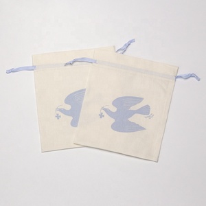 Bolsa de hilo de algodón con cordón de lujo Bolsa de algodón suave Tamaño personalizado Embalaje de color personalizado Aceptable - Product Image 6