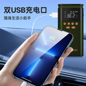 Arrancador de Coches 12V 600-1800A Corriente Máxima, Bomba de Aire Multifuncional con Luz LED, Herramienta de Rescate de Emergencia para Vehículos - Product Image 4