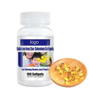 วิต้าฮอลล์ แคลเซียม ออร์แกนิค, เหล็ก, สังกะสี, ซีลีเนียม แบบแคปซูลนิ่ม อาหารเสริมสมุนไพรธรรมชาติและสารอาหารประจำวัน - Product Image 1